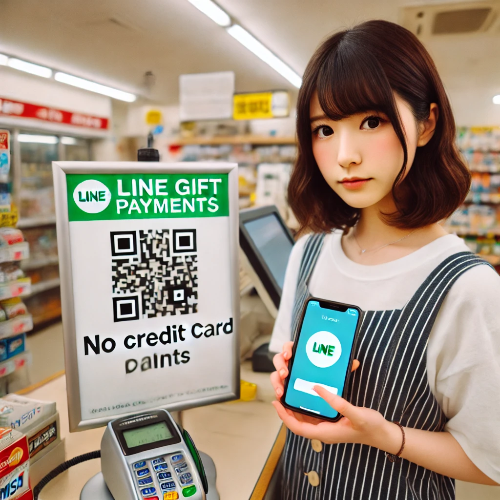 lineギフトのコンビニ支払いでクレジットカードは使えない